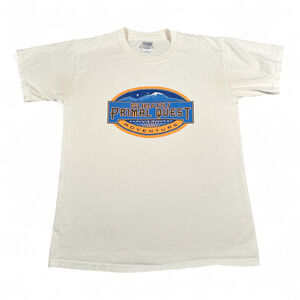 Vintage Subaru Shirt Adult MEDIUM White Primal Quest Adventure Race Car Y2K